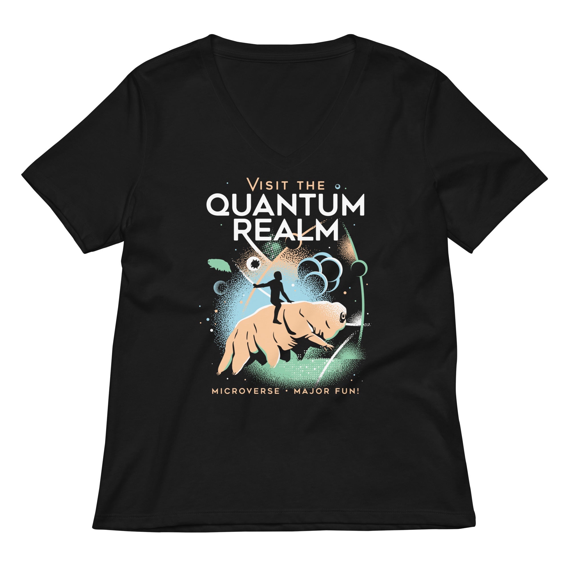 Visit The Quantum Realm Women S V Neck Tee V Neck T Shirt Clean Design