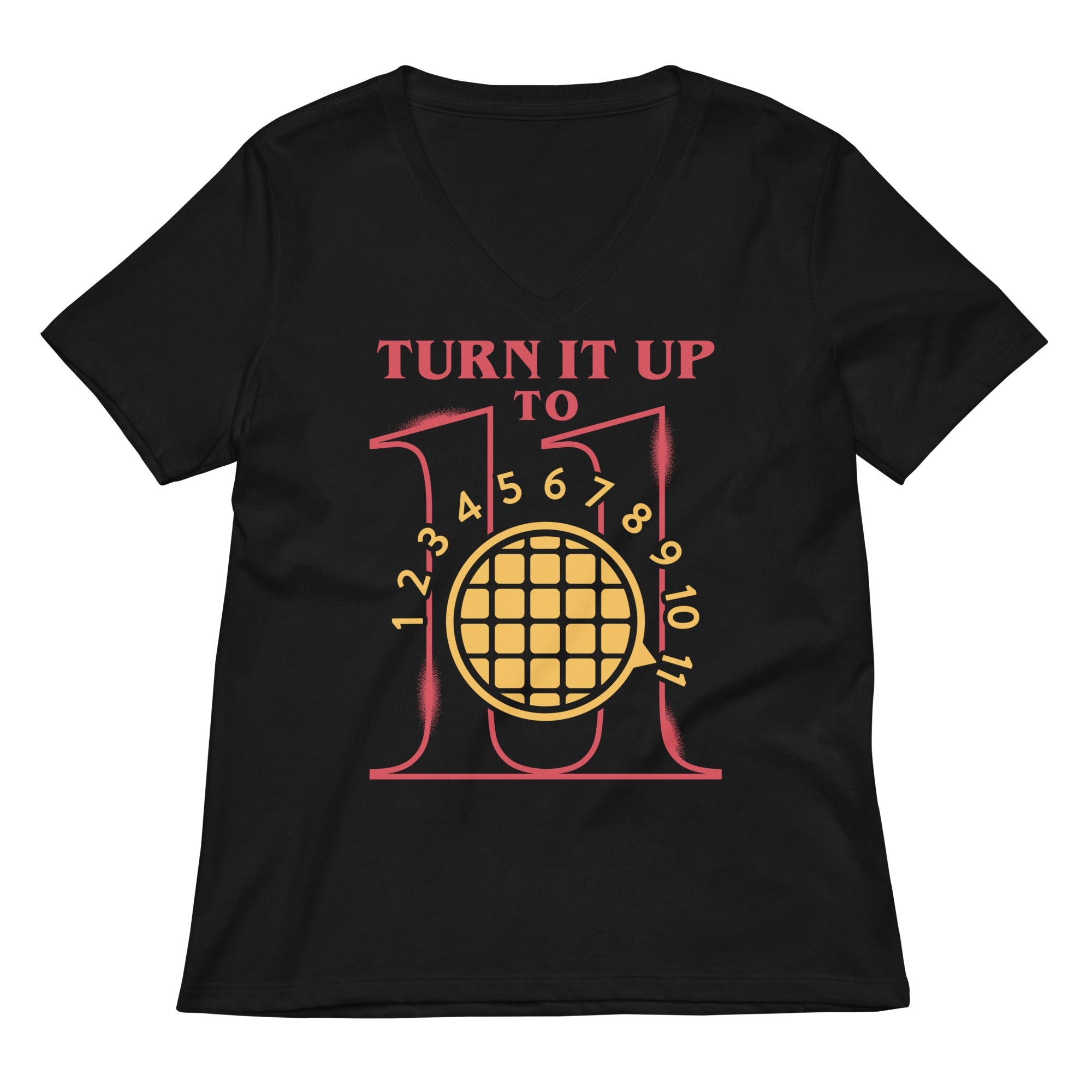 Turn It Up To 11 Women S V Neck Tee V Neck T Shirt Everyday Wear