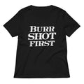Burr Shot First Women S V Neck Tee V Neck T Shirt Minimal Style