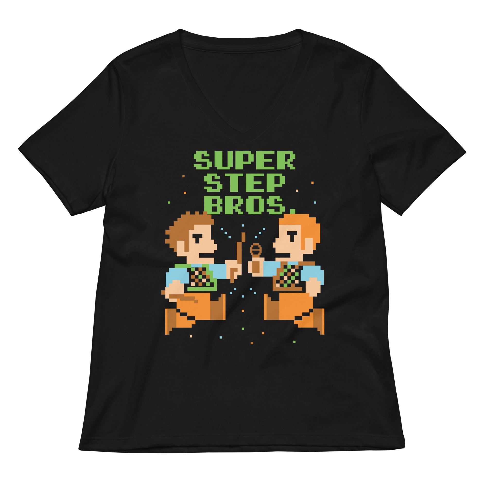 Super Step Bros Women S V Neck Tee V Neck T Shirt Clean Design