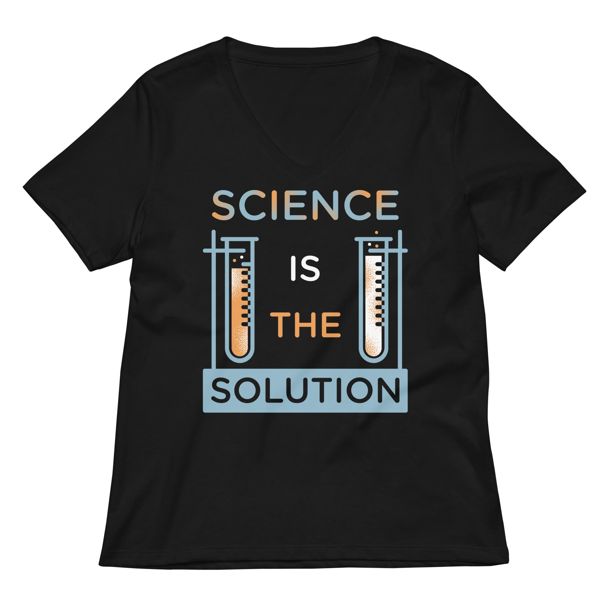 Science Is The Solution Women S V Neck Tee V Neck T Shirt Minimal Style