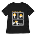 Stop Drop Roller Coaster Women S V Neck Tee V Neck T Shirt US Trend