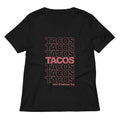 Tacos Women S V Neck Tee V Neck T Shirt Clean Design