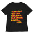 Tall Buildings In A Single Bound Women S V Neck Tee V Neck T Shirt Clean Design