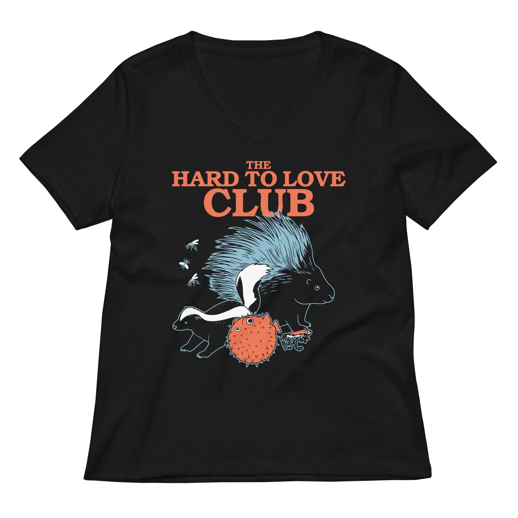 The Hard To Love Club Women S V Neck Tee V Neck T Shirt Minimal Style