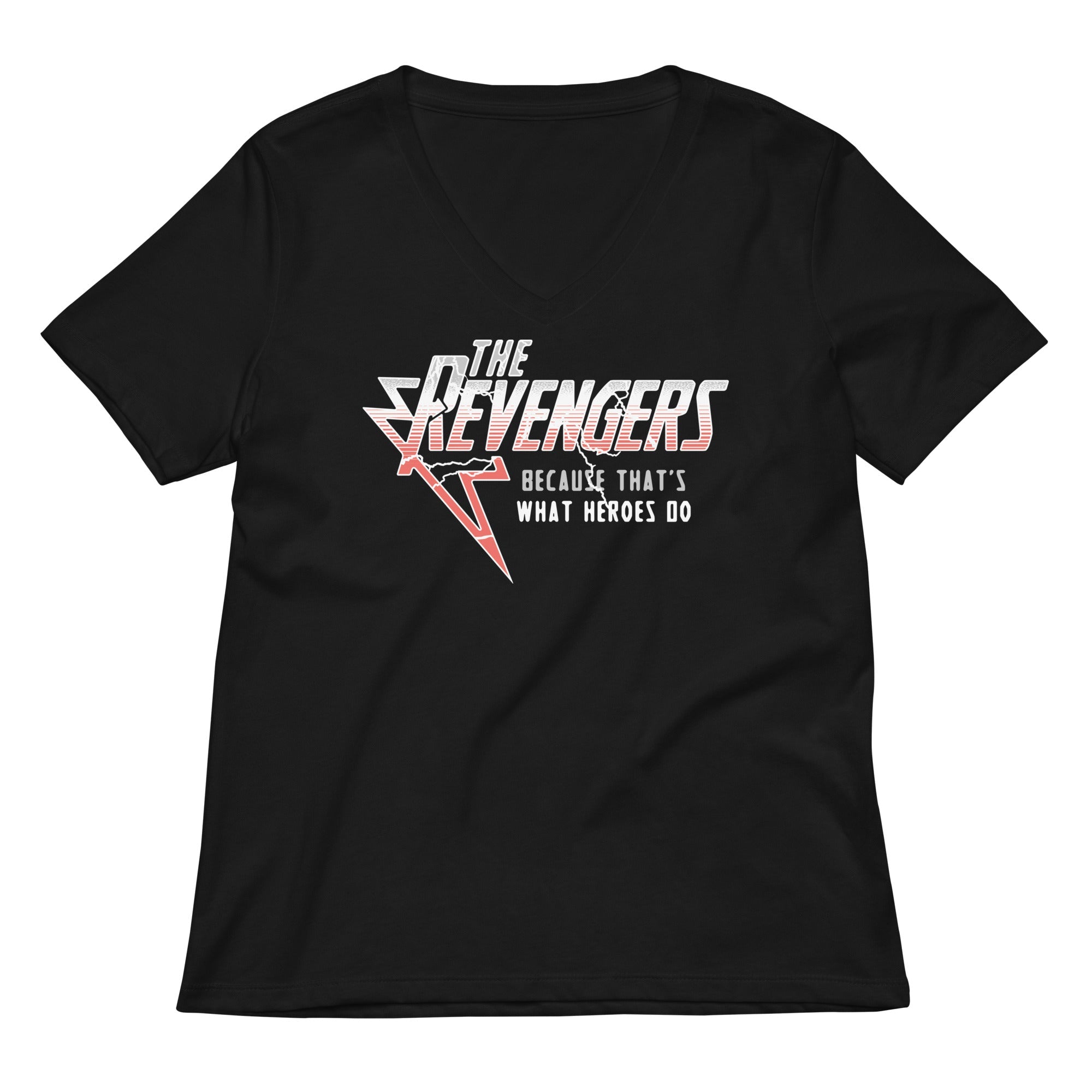 The Revengers Women S V Neck Tee V Neck T Shirt Premium Print