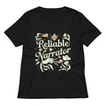 Reliable Narrator Women S V Neck Tee V Neck T Shirt Clean Design