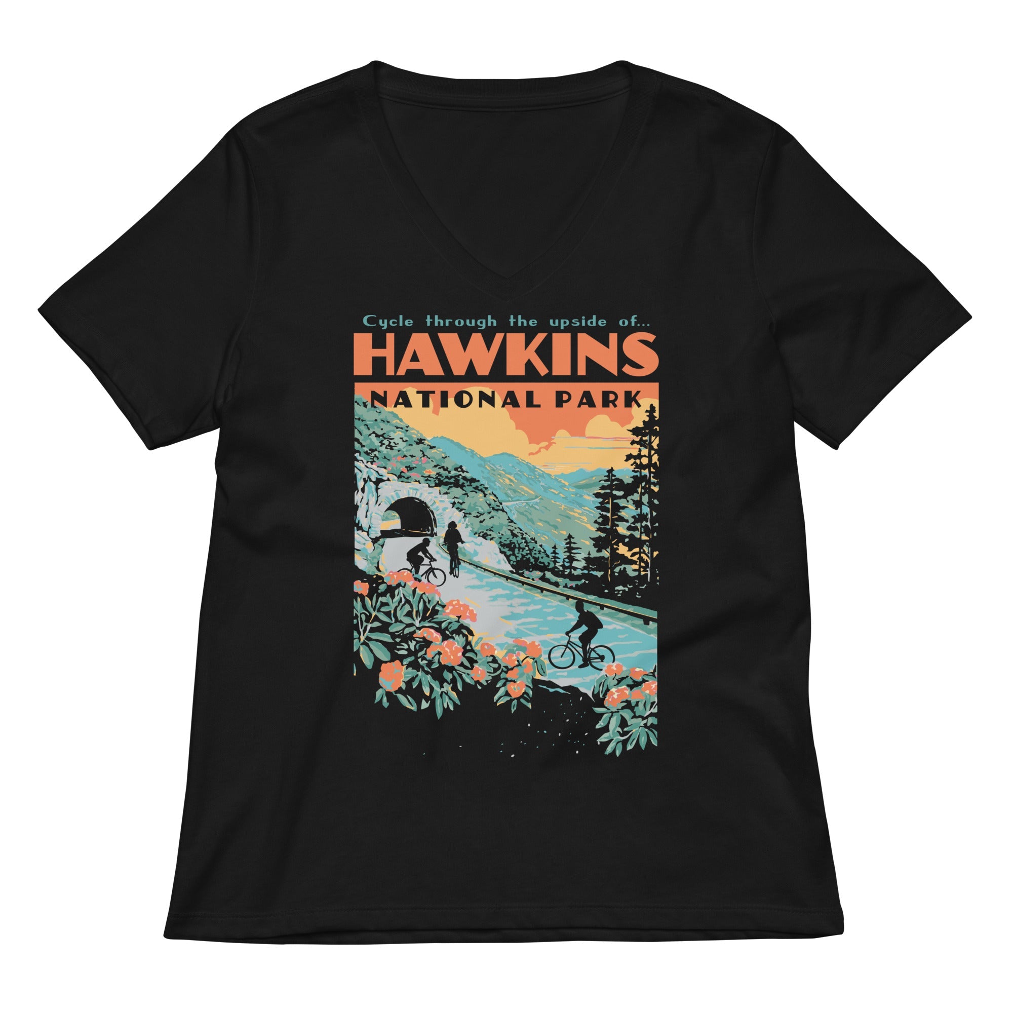 Hawkins National Park Women S V Neck Tee V Neck T Shirt Gift Ready