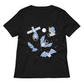 Bats In Space Women S V Neck Tee V Neck T Shirt Gift Ready