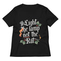 Light The Lamp Not Rat Women S V Neck Tee V Neck T Shirt US Trend