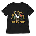 North Cottage Hockey Club Women S V Neck Tee V Neck T Shirt Minimal Style
