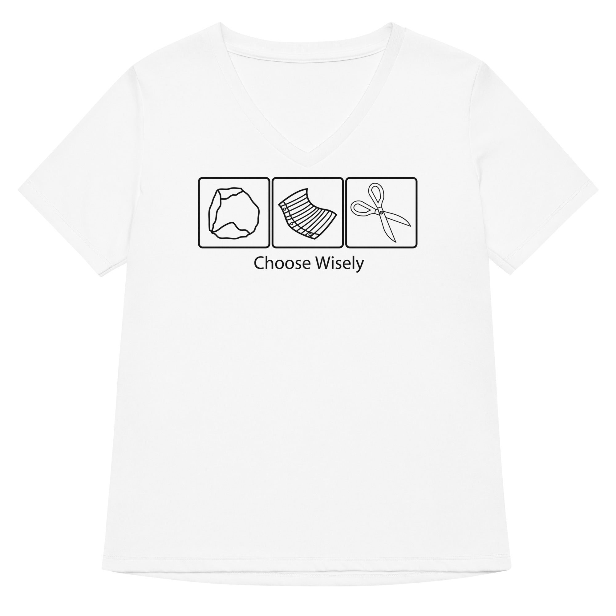 Choose Wisely Women S V Neck Tee V Neck T Shirt Everyday Wear