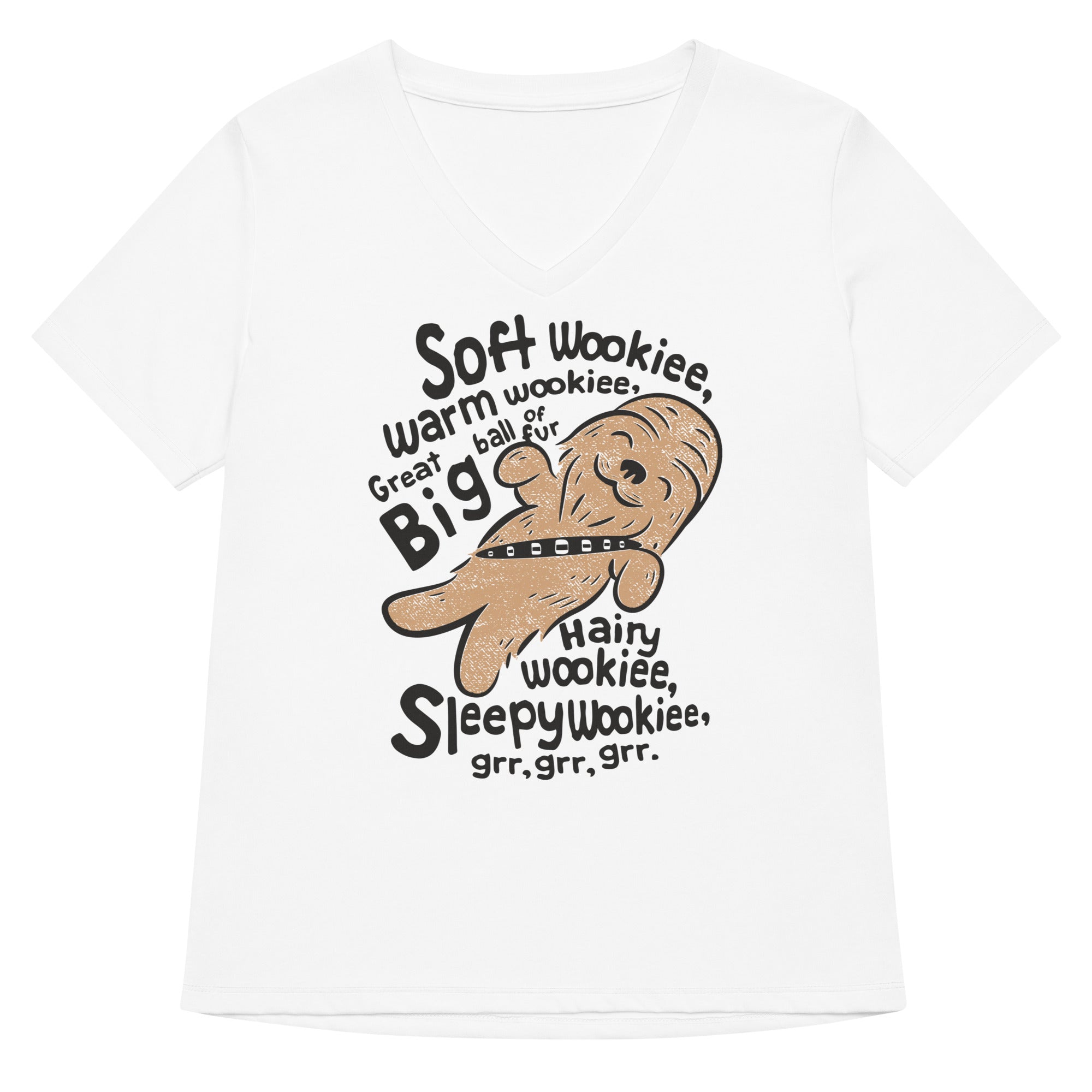 Soft Wookiee Warm Women S V Neck Tee V Neck T Shirt Minimal Style