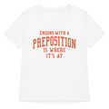 Ending With A Preposition Is Where It S At Women V Neck Tee V Neck T Shirt Minimal Style