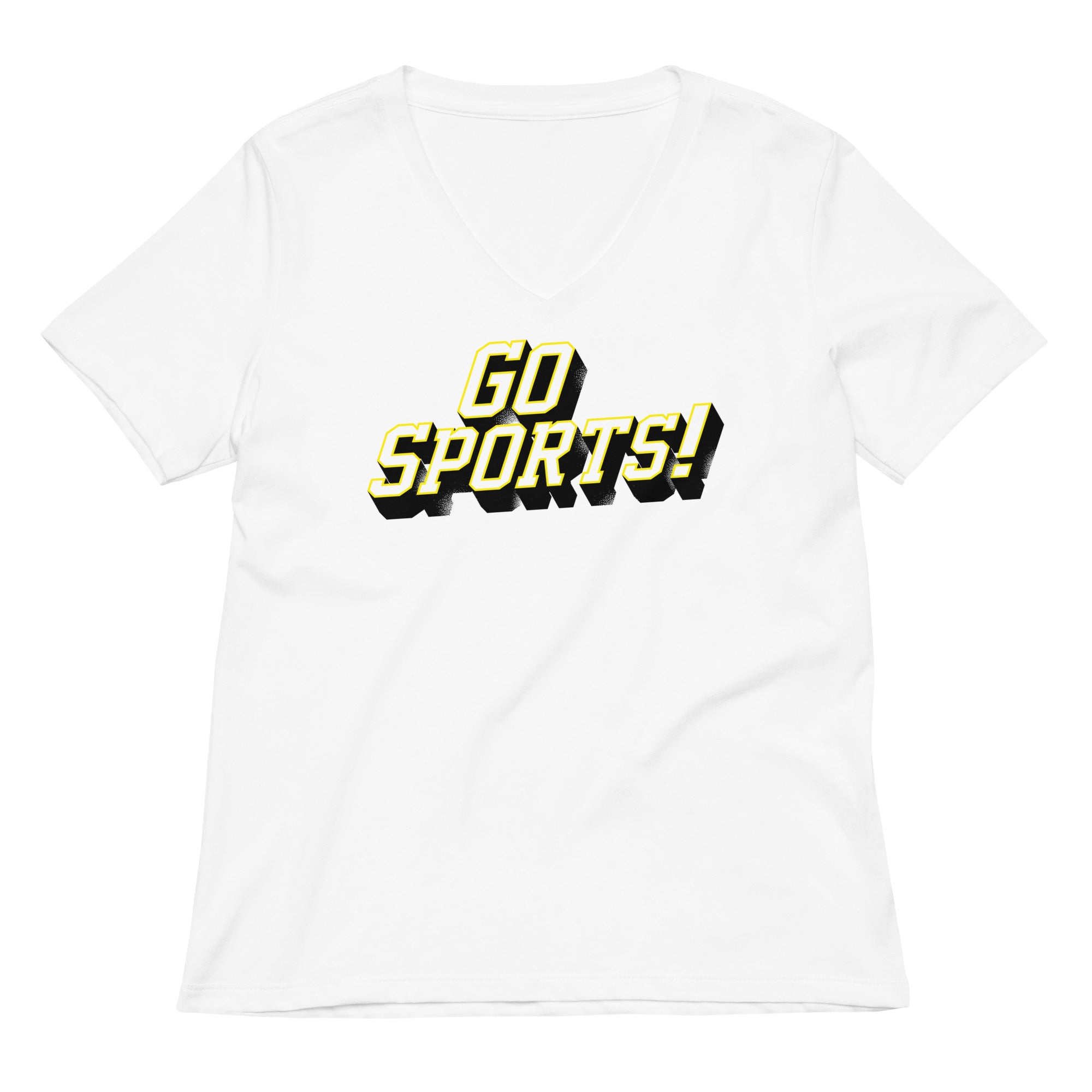 Go Sports Women S V Neck Tee V Neck T Shirt Clean Design