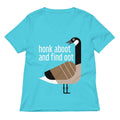 Honk Aboot And Find Oot Women S V Neck Tee V Neck T Shirt Premium Print